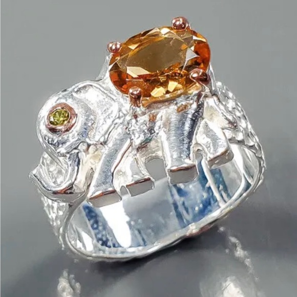 Beautiful Genuine Citrine Ring - Picture 1 of 11